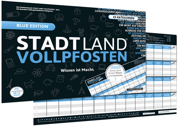 STADT LAND VOLLPFOSTEN – EINSTEIN EDITION (im DinA3-Format) ehemals BLUE Edition