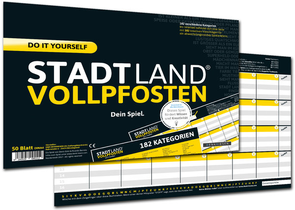 STADT LAND VOLLPFOSTEN – DO IT YOURSELF-EDITION (DinA4-Format)